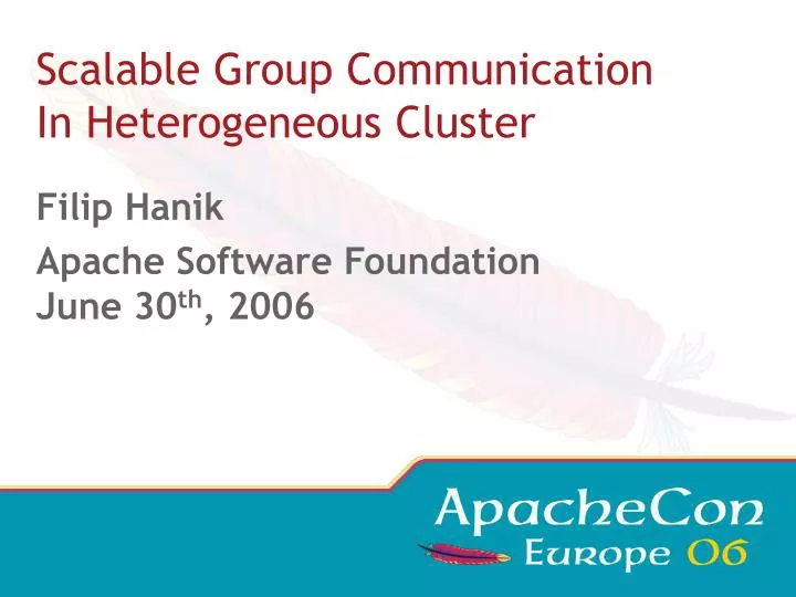 scalable group communication in heterogeneous cluster