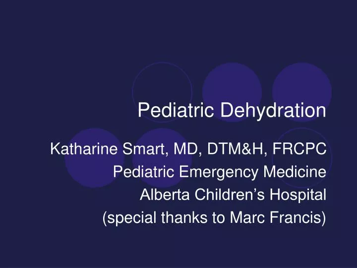 pediatric dehydration