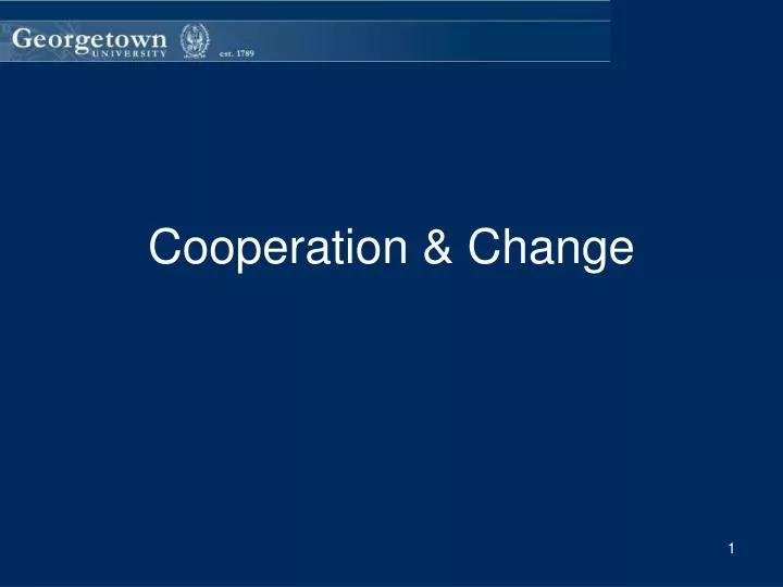 cooperation change