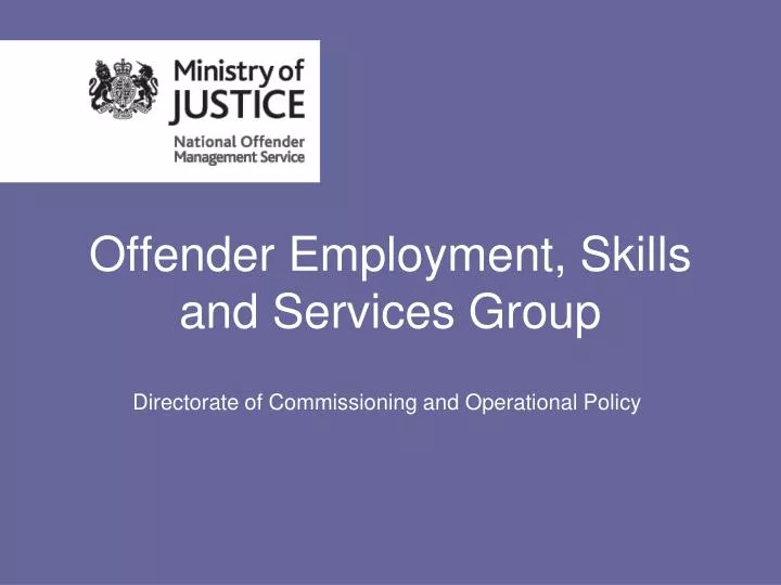 offender employment skills and services group