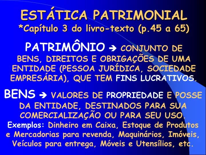 est tica patrimonial cap tulo 3 do livro texto p 45 a 65