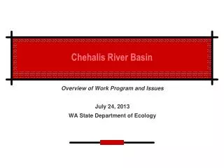 Chehalis River Basin