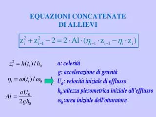 equazioni concatenate di allievi