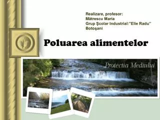 poluarea alimentelor
