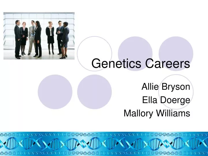 genetics careers