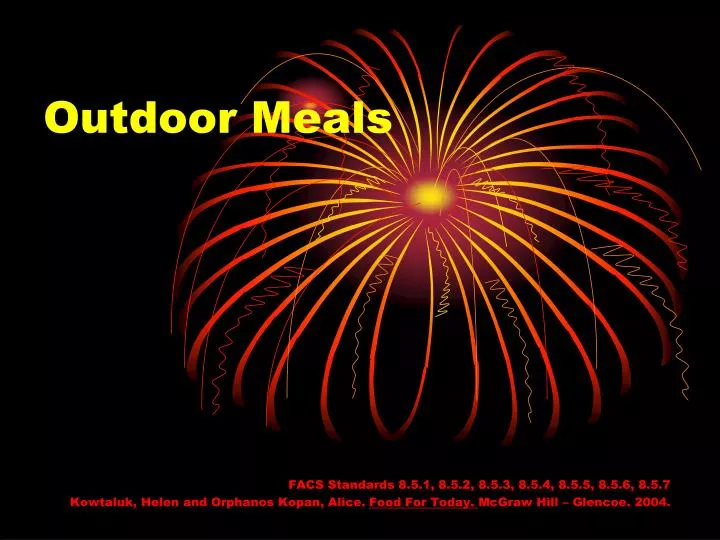 outdoor meals