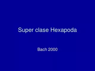 super clase hexapoda