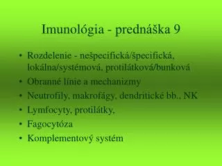 imunol gia predn ka 9