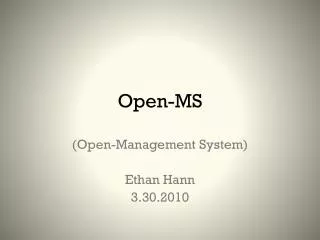 Open-MS