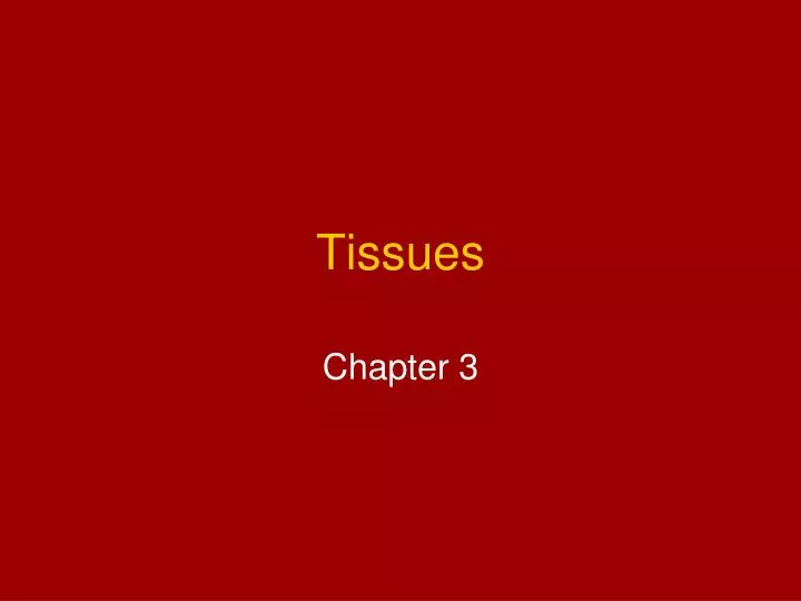 PPT - Tissues PowerPoint Presentation, Free Download - ID:2963582