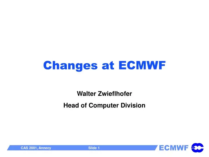 changes at ecmwf