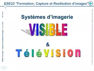 ese22 formation capture et restitution d images