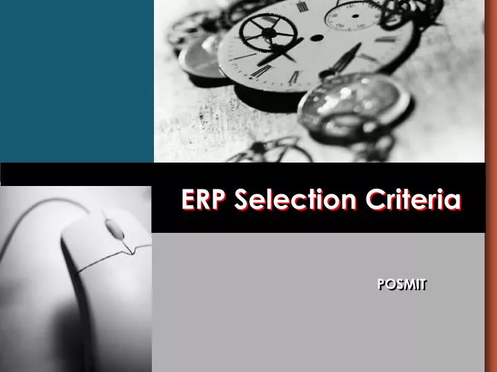 erp selection criteria