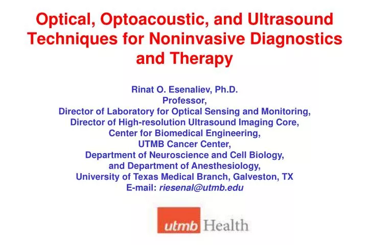 optical optoacoustic and ultrasound techniques for noninvasive diagnostics and therapy
