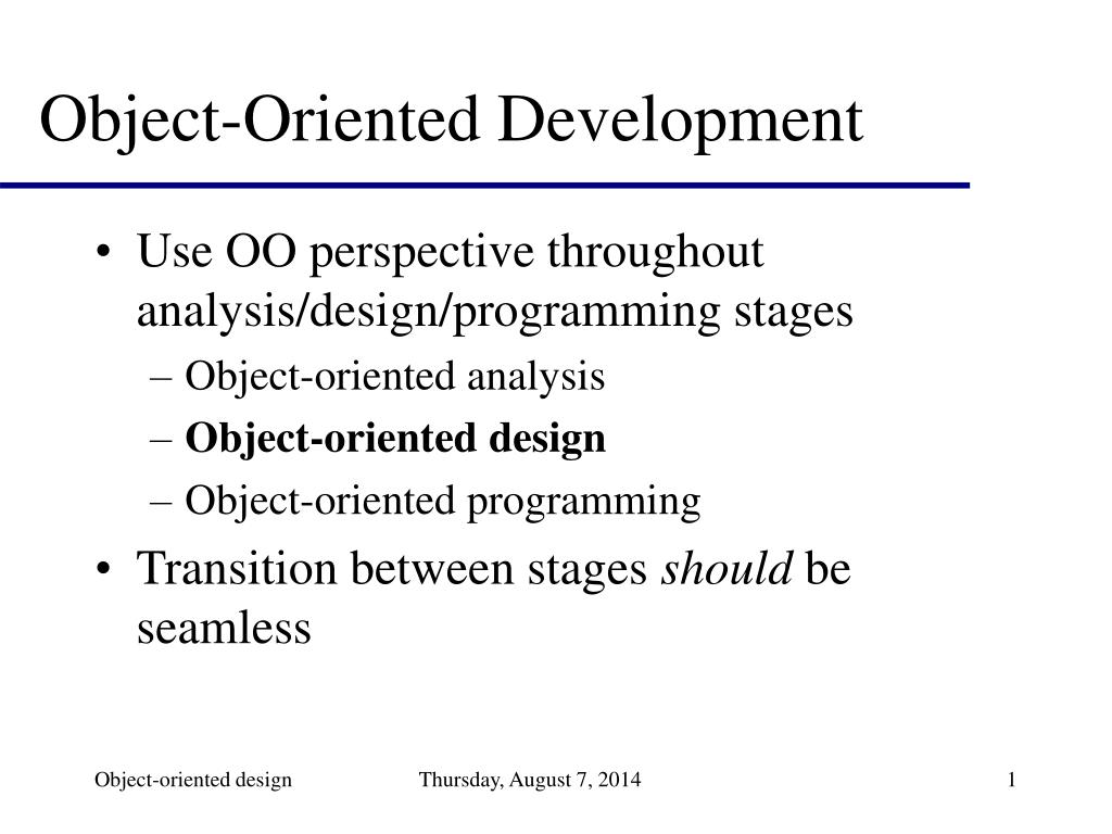 PPT - Object-Oriented Development PowerPoint Presentation, free ...
