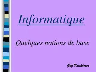 informatique