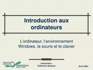 introduction aux ordinateurs