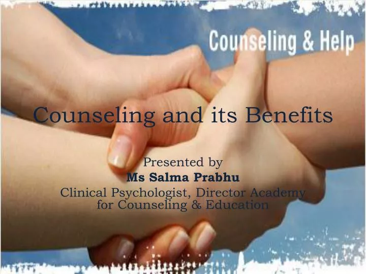 counseling and its benefits