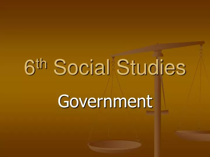 6 th social studies