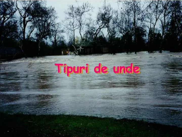 tipuri de unde