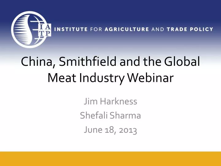 china smithfield and the global meat industry webinar