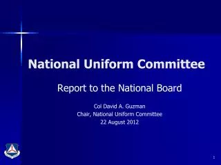 National Uniform Committee