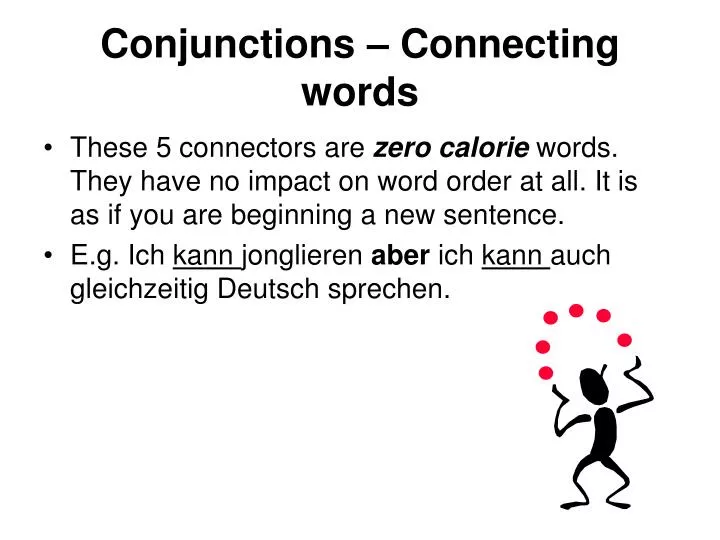 conjunctions connecting words