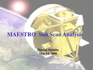 MAESTRO Sun Scan Analysis