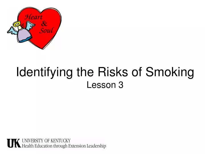 identifying the risks of smoking lesson 3