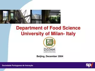 Department of Food Science University of Milan- Italy