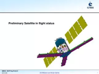 Preliminary Satellite in flight status