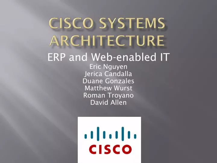 cisco systems architecture