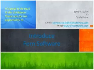 Introduce Fern Software