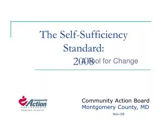 The Self-Sufficiency Standard: 2008