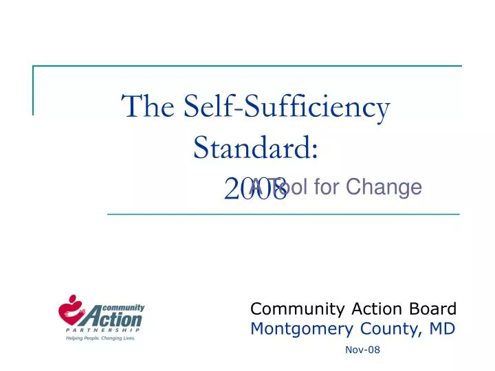 the self sufficiency standard 2008