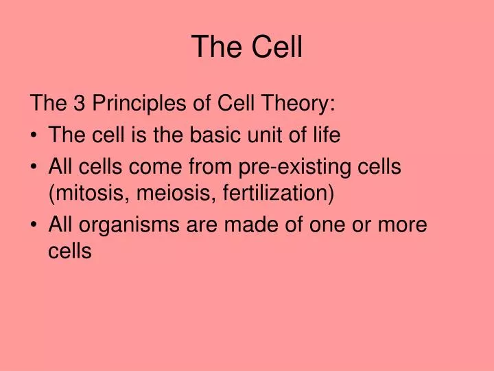 the cell