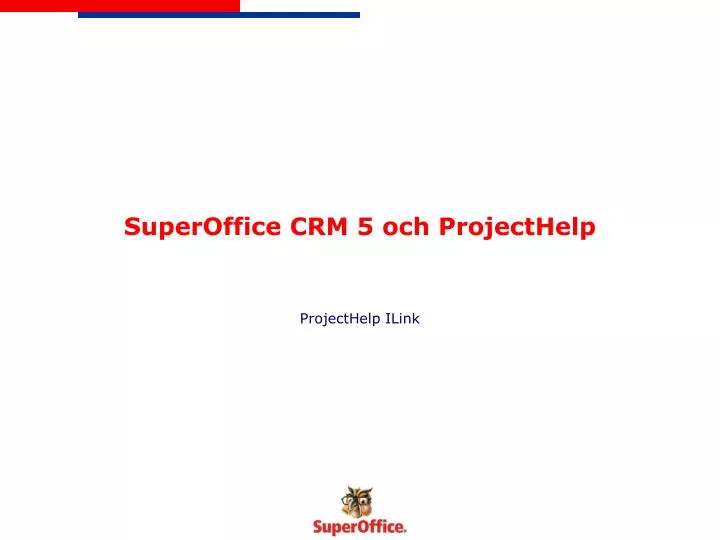 superoffice crm 5 och projecthelp