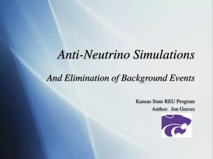 anti neutrino simulations