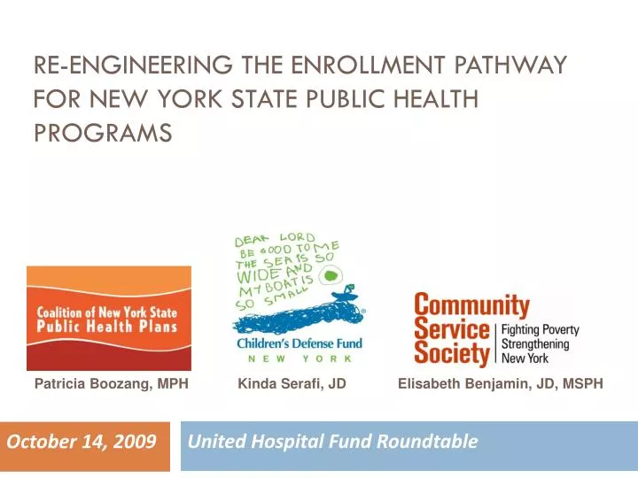 re engineering the enrollment pathway for new york state public health programs