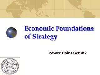 Economic Foundations of Strategy