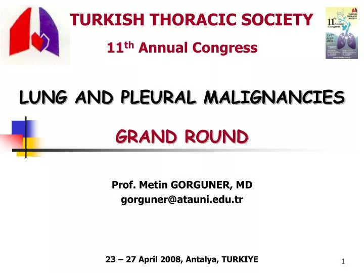 turkish thoracic society 11 th annual congress