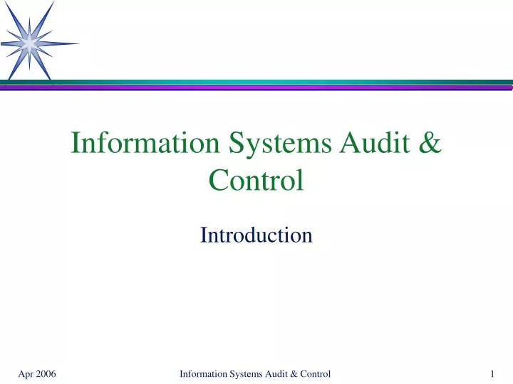 information systems audit control