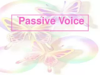 passive voice