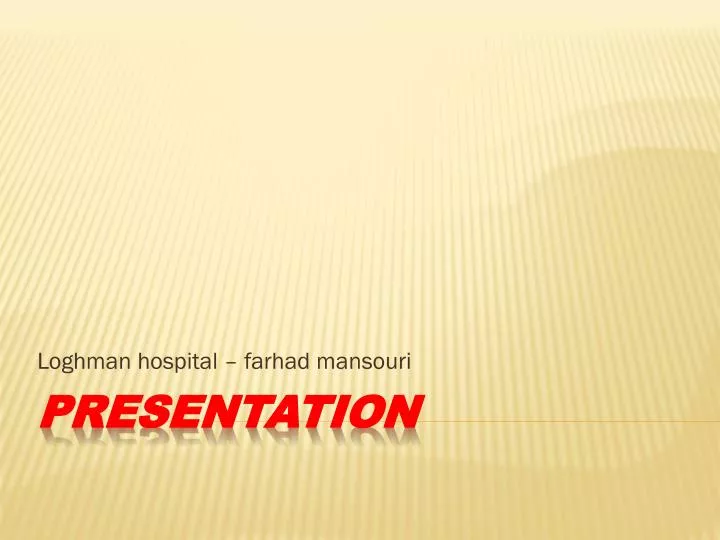 loghman hospital farhad mansouri