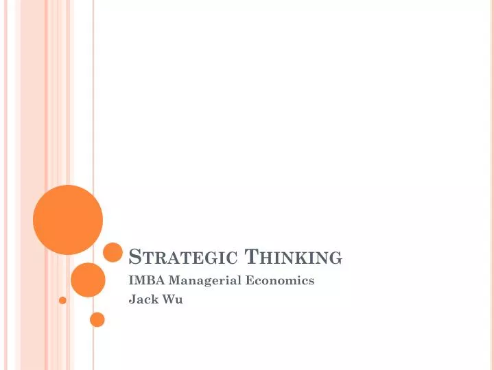 strategic thinking