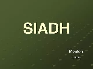 SIADH