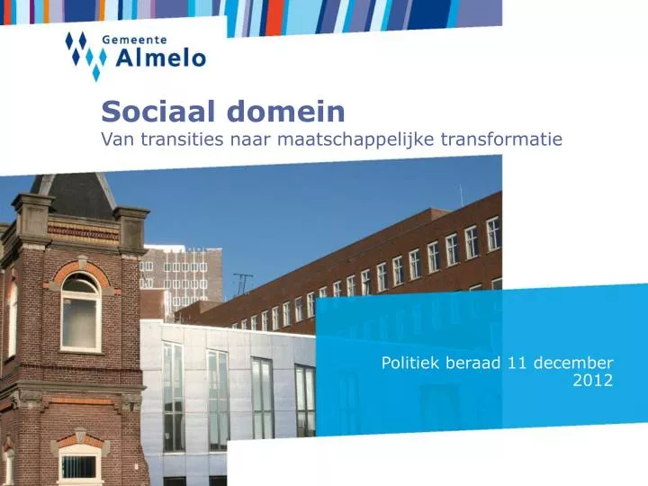 sociaal domein van transities naar maatschappelijke transformatie