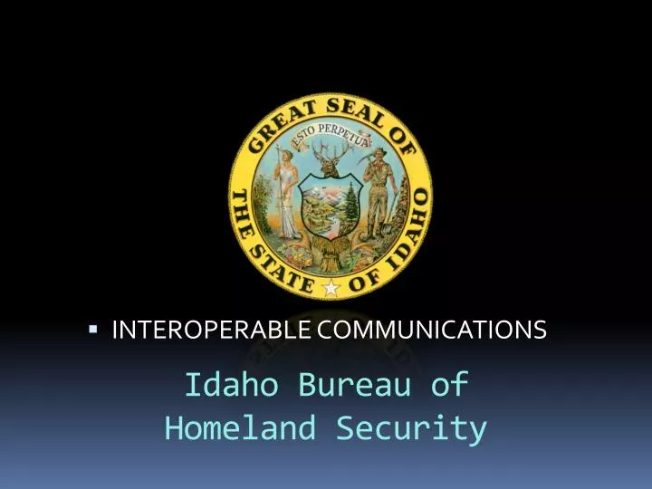 idaho bureau of homeland security