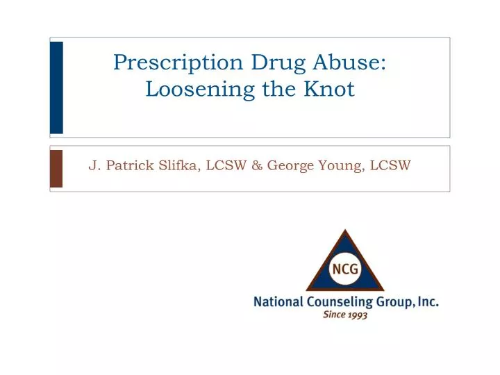 prescription drug abuse loosening the knot