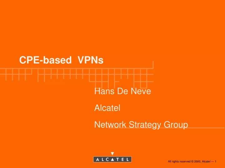 cpe based vpns